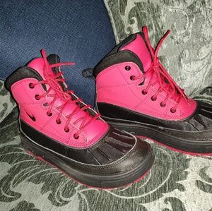 Black and red ACG boots